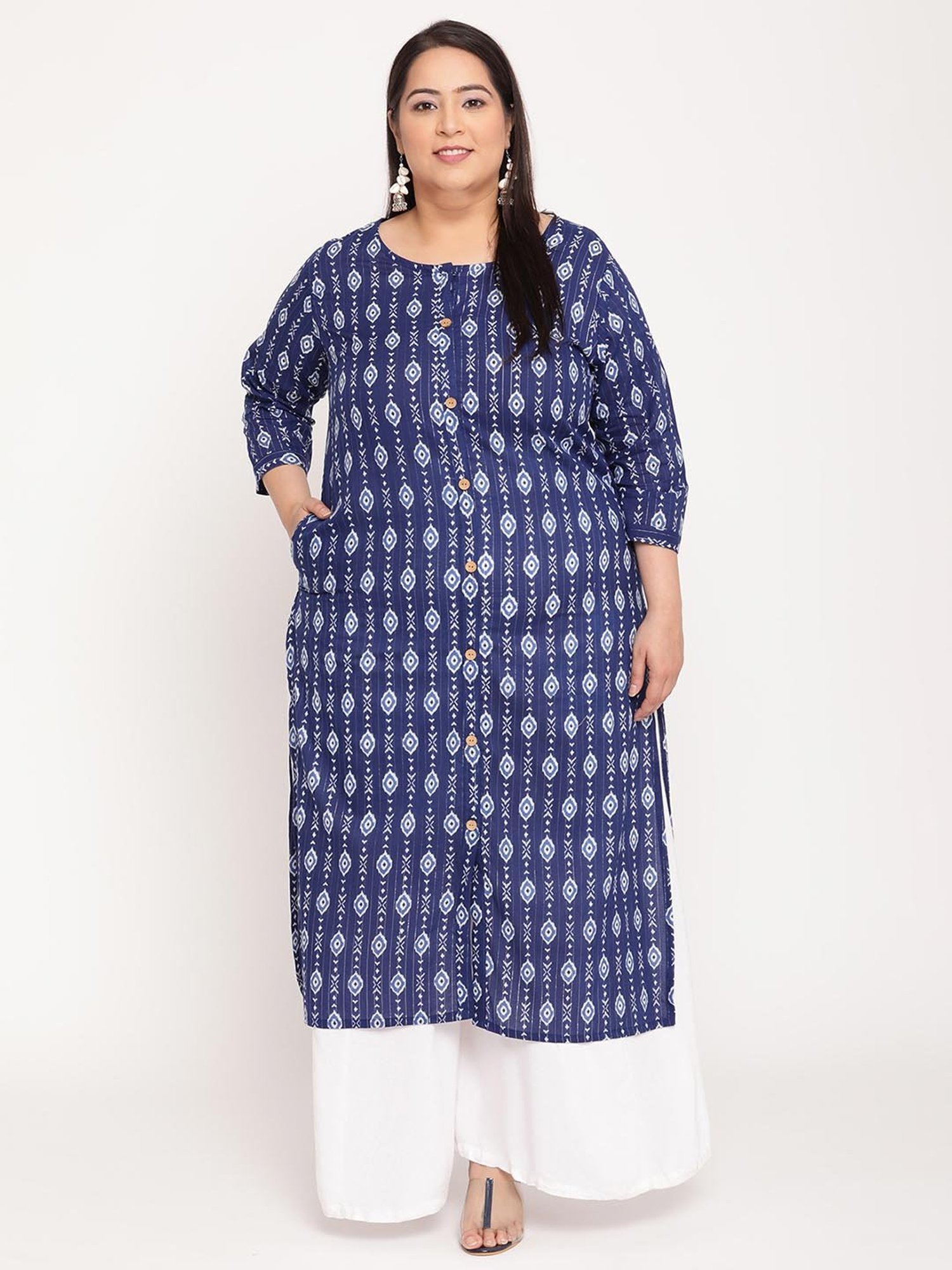 Indigo blue kurtis on sale online