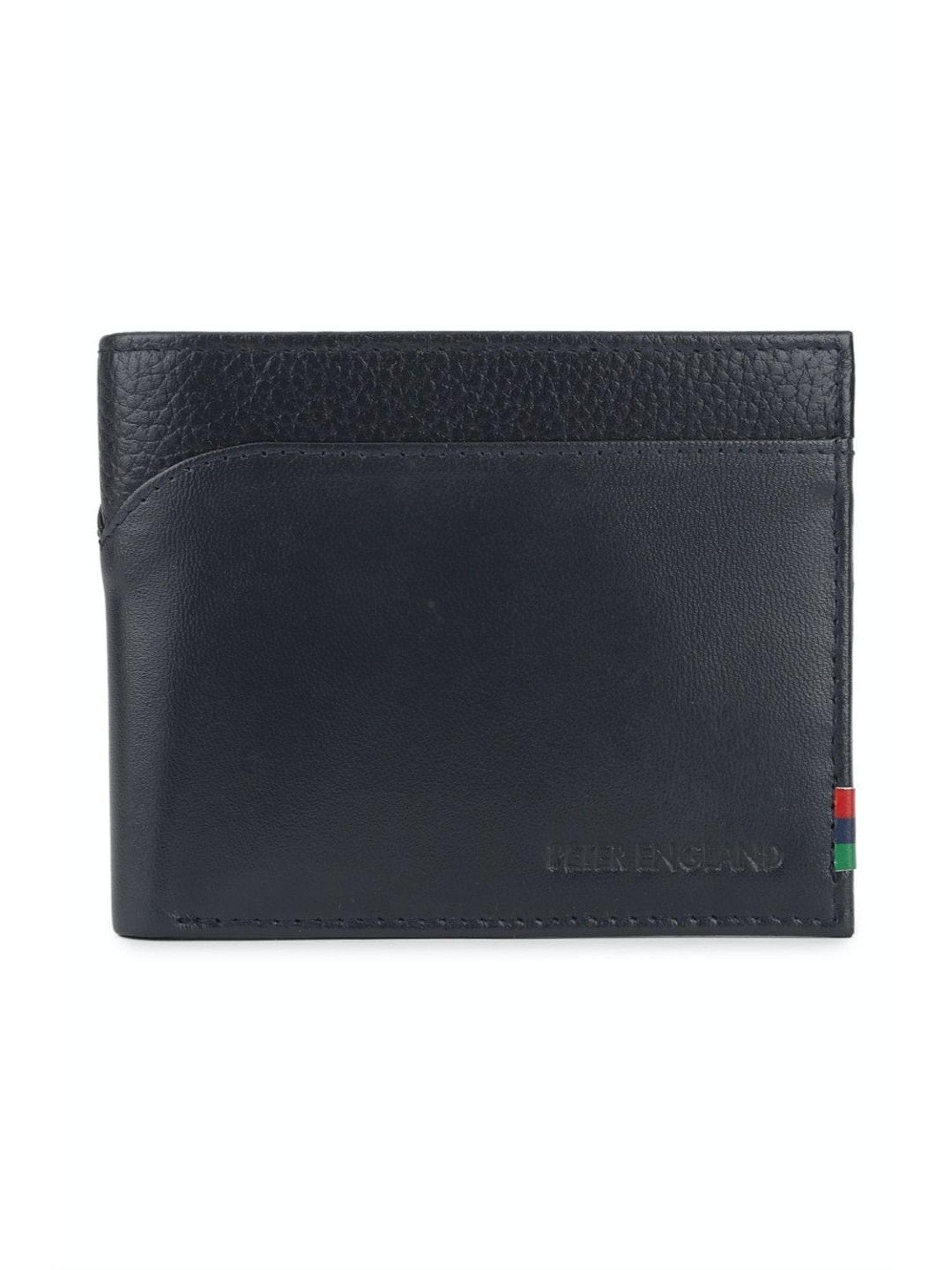 Buy Peter England Solid Black Wallet online