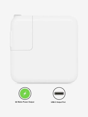 Buy Apple 96W USB-C Power Adapter (MX0J2HN/A, White) Online At
