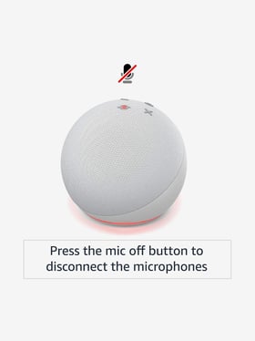 Compatibel met Alexa Echo Dot 4, transparante tafelhouder, geen