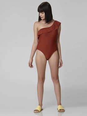 Buy Vero Moda Red Plain Swimwear Women Online @ Tata CLiQ