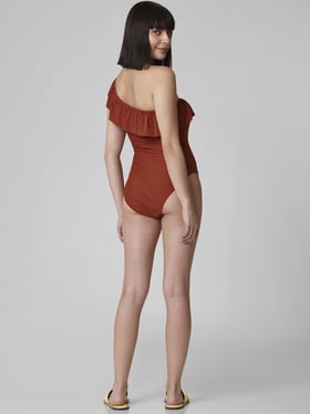 Buy Vero Moda Red Plain Swimwear Women Online @ Tata CLiQ