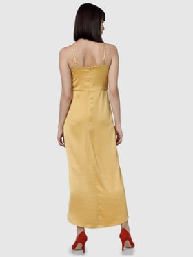 Uhyggelig overflade forlænge Buy Vero Moda Yellow Slip Dress for Women Online @ Tata CLiQ