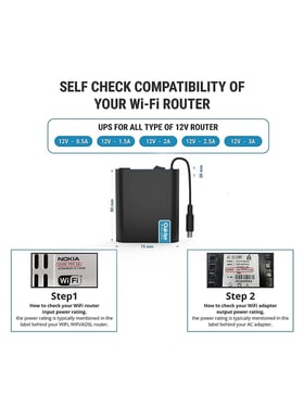 Oakter Mini UPS for Wi-Fi Router Uninterrupted Power Backup for WiFi  Routers and Broadband Modem at Rs 1121/50 unit, Noida