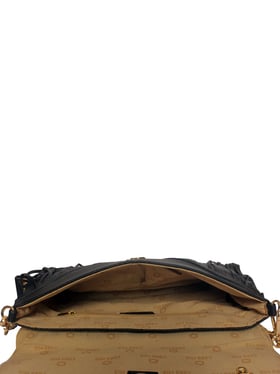 Buy Cara Mia Black Textured Medium Sling Handbag For Women At Best Price   Tata CLiQ