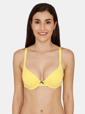 Buy Zivame Lemon Yellow Under Wired Padded Push Up Bra for Women Online @ Tata  CLiQ