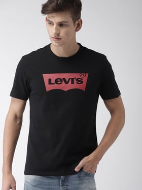 Buy Levi'S Black Cotton T-Shirt for Mens Online @ Tata CLiQ
