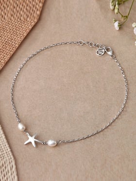 Silver anklet tanishq hotsell