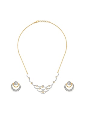 Tanishq diamond necklace on sale set designs with price