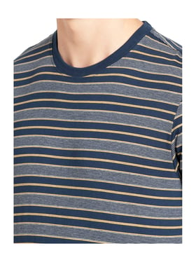 Buy Jockey Blue Round Neck Striped T-Shirt for Men Online @ Tata CLiQ