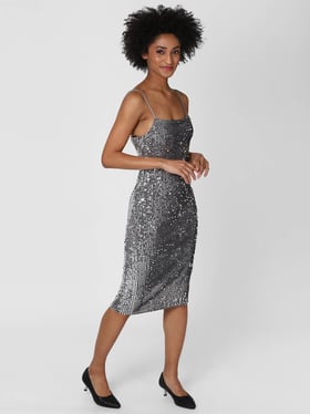 forever 21 silver sequin dress Forever 21 Sequin Cami Mini Dress