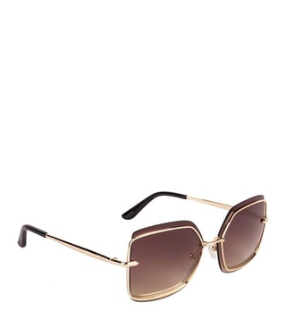 Buy Guess Brown GU7618 59 32G Retro Square Sunglasses for Women only at Tata CLiQ Luxury