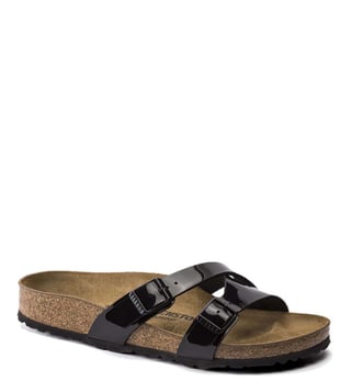 Buy Birkenstock Yao Black Narrow Width Slide Sandals for Women