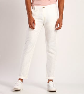 Men White Trousers