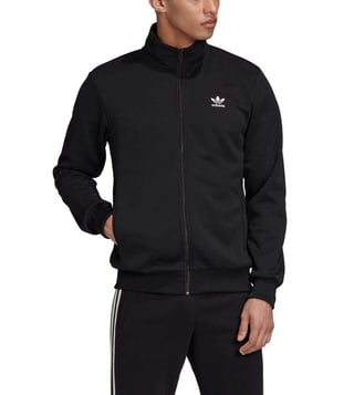 adidas trefoil jacket black