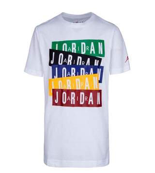 Buy Jordan Kids White Logo Regular Fit 23 Jersey T-Shirt Online @ Tata CLiQ  Luxury