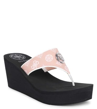 guess pink wedges