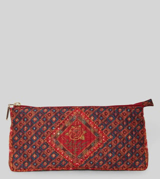 Buy Ritu Kumar Red Silk Pouches for Women Online Tata CLiQ Luxury