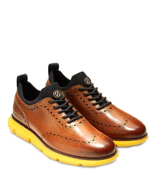 Buy Cole Haan Tan  Derby Shoes for Men Online @ Tata CLiQ Luxury
