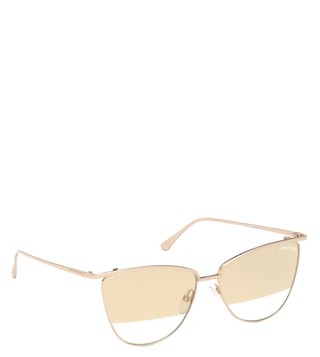 Tom Ford Beige Butterfly Sunglasses for Women