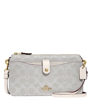 Buy Coach Chalk Signature Noa Medium Cross Body Bag for Women Online @ Tata  CLiQ Luxury