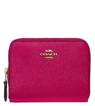 Buy Coach Bright Cherry Small Zip Around Wallet for Women Online @ Tata  CLiQ Luxury
