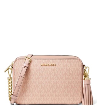 Buy MICHAEL Michael Kors Pink Jet Set Medium Cross Body Bag for Women  Online @ Tata CLiQ Luxury