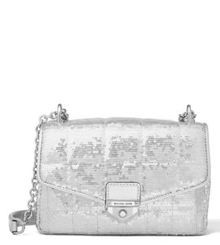 Buy MICHAEL Michael Kors Silver Soho Medium Shoulder Bag for Women Online @  Tata CLiQ Luxury