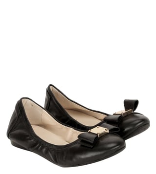 Buy Cole Haan Black Tali Bow Ballet Leather Ballerinas for Women Online Tata CLiQ Luxury