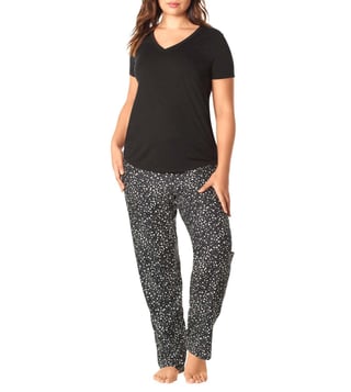 Buy La Senza Black White SEXY LOUNGE Top With Pyjamas for Women