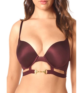 Buy La Senza Brown Under Wired Padded HELLO SUGAR Push Up Bra for