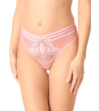 Luxury Lace Thong in Pink