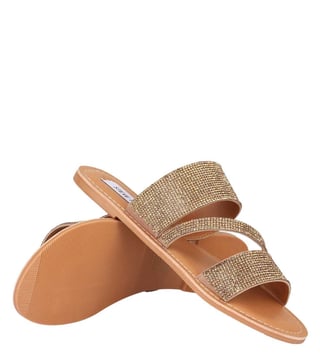 steve madden fur slide sandals