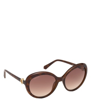 Buy Swarovski Brown Oval Sunglasses for Women only at Tata CLiQ Luxury
