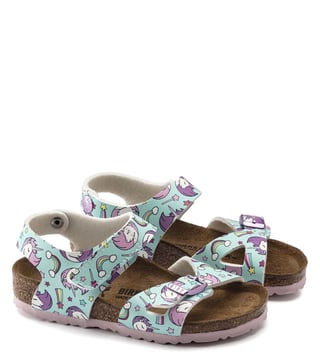 Buy Birkenstock Kids Colorado Unicorn Seafoam Ankle Strap Sandals