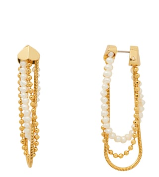 Buy Kate Spade Know The Ropes Mixed Chain Soft Hoop Earrings for Women  Online @ Tata CLiQ Luxury