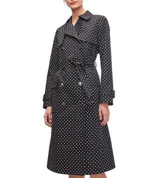 Buy Kate Spade Black Comfort Fit Polka Dot Trench Coat for Women Online @  Tata CLiQ Luxury