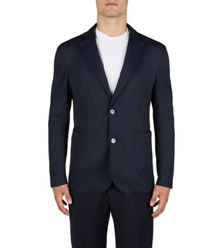 Buy Emporio Armani Fantasia Tailored Fit Blazer for Men Online @ Tata CLiQ  Luxury
