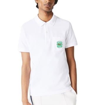 Buy Lacoste White x Jeremyville Design Classic Fit Unisex Polo T-Shirt  Online @ Tata CLiQ Luxury