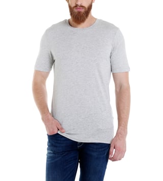 Buy Calvin Klein Jeans Bright White Regular Fit T-Shirts for Men Online @  Tata CLiQ Luxury