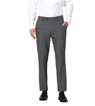 Buy online Blue Checkered Formal Trouser from Bottom Wear for Men by Tahvo  for 1579 at 34 off  2023 Limeroadcom
