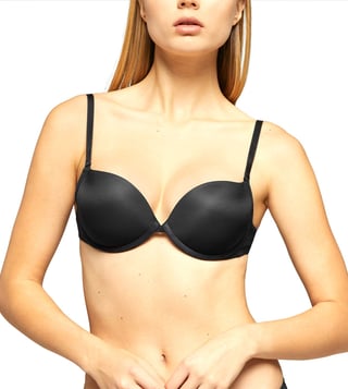 Buy YamamaY Black Under Wired Padded Push Up Bra With 2 Strips for Women  Online @ Tata CLiQ Luxury