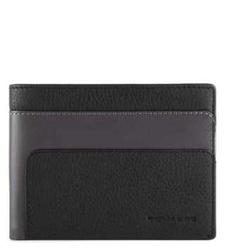 Buy Piquadro Black Feels Medium RFID Wallet with Coin Pocket Original Men  Bags only at Tata CLiQ Luxury