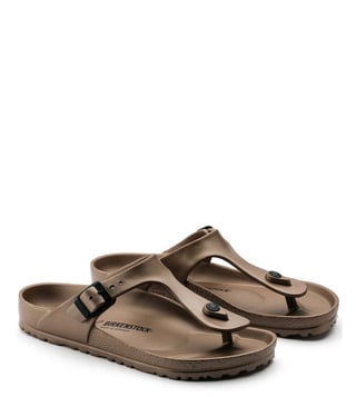 Birkenstock gizeh copper cheap metallic