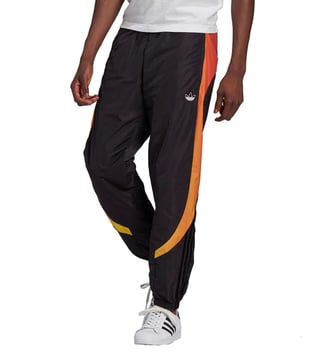 Adidas originals joggers with colour blocking in clearance black