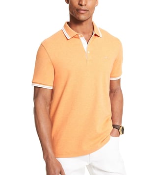 michael kors polo mens orange