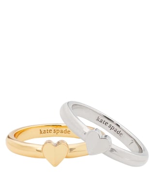 Buy Kate Spade Gold & Silver Heartful Ring Set for Women Online @ Tata CLiQ  Luxury