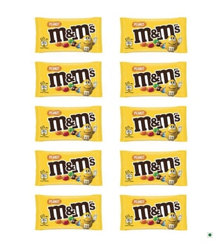 Buy M&M Peanut Single Chocolate Bite - Pack of 10 Online @ Tata