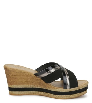 Black best sale wedges dune