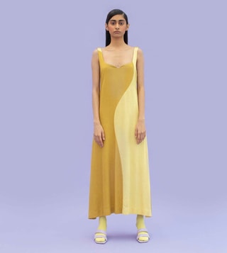 Buy Little Things Studio Lemon Yellow Dear Ocean Dumbo Betta Dress only at Tata CLiQ Luxury